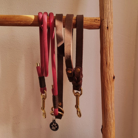 Hundeleine DALMA - Vino/Braun/Walnuss