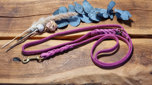 Hundeleine Oskar 15 mm rosa