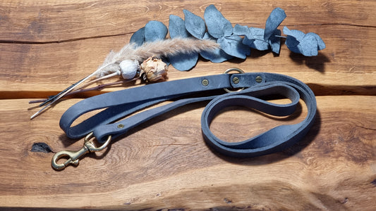 Hundeleine Oskar 20 mm grau