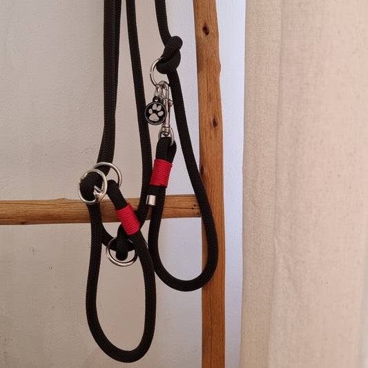 Hundeleine Retriever 10 mm schwarz