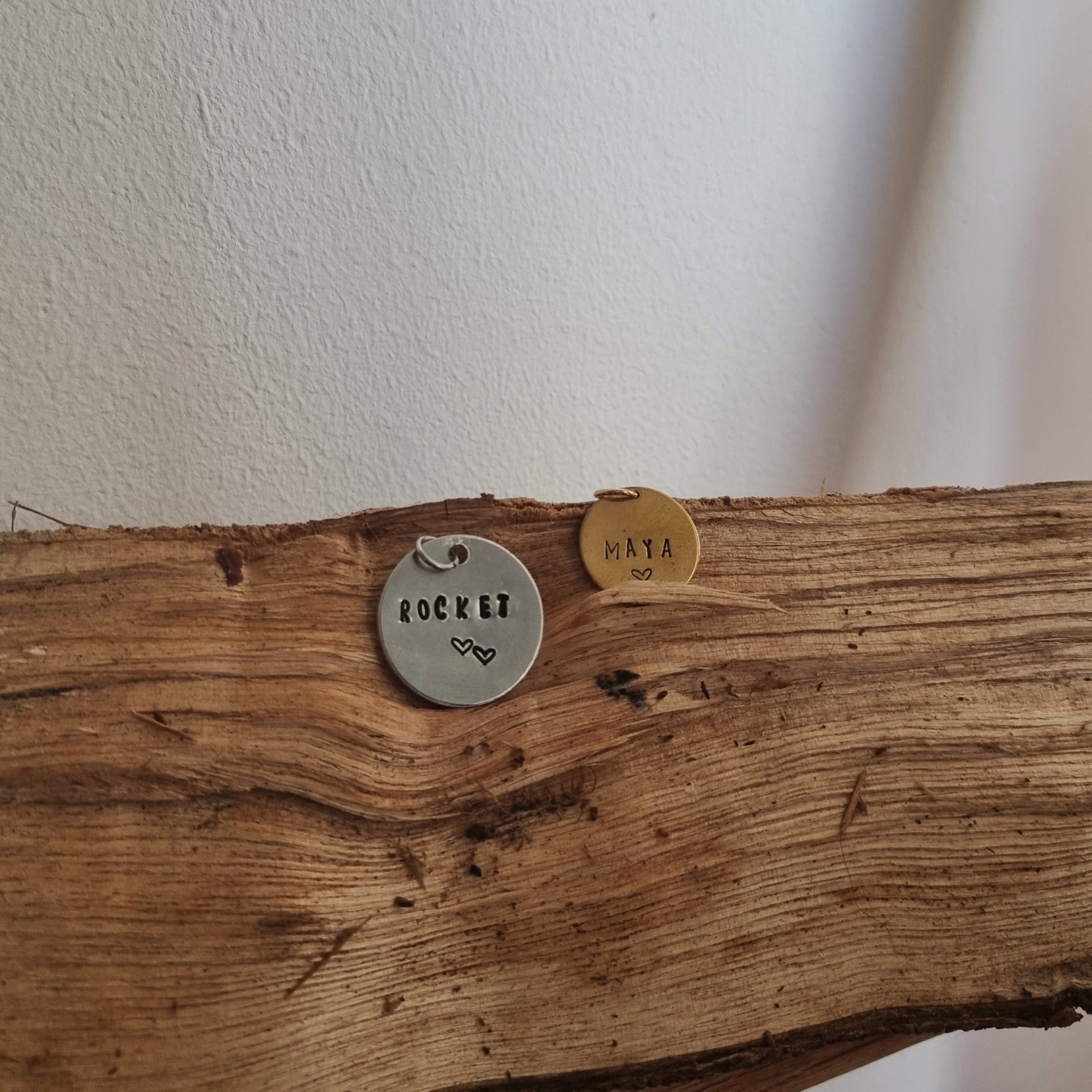 Hundemarke Gold/Silber